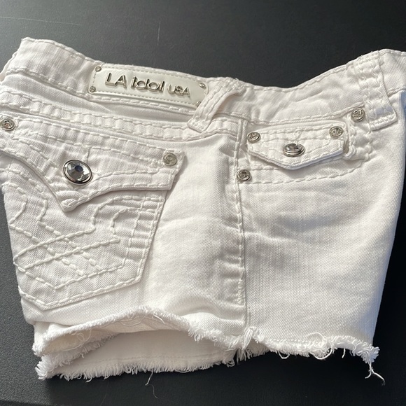LA Idol USA ladies Jean shorts size M - Picture 11 of 16